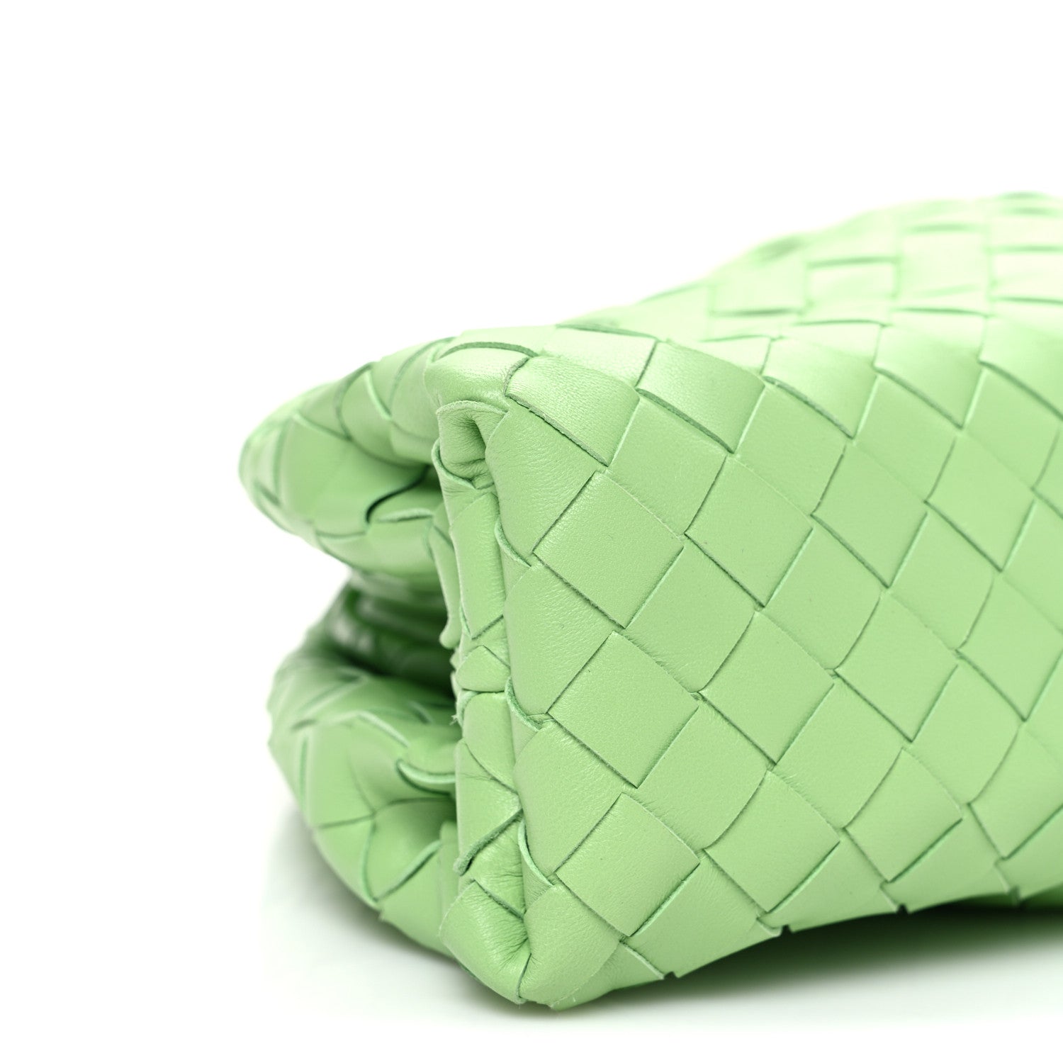 Bottega Veneta Nappa Maxi Intrecciato The Pouch Oversized Clutch Pistachio 10 of 12