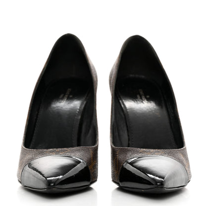 Louis Vuitton Monogram Cherie Pumps 36.5 Black 2 of 10
