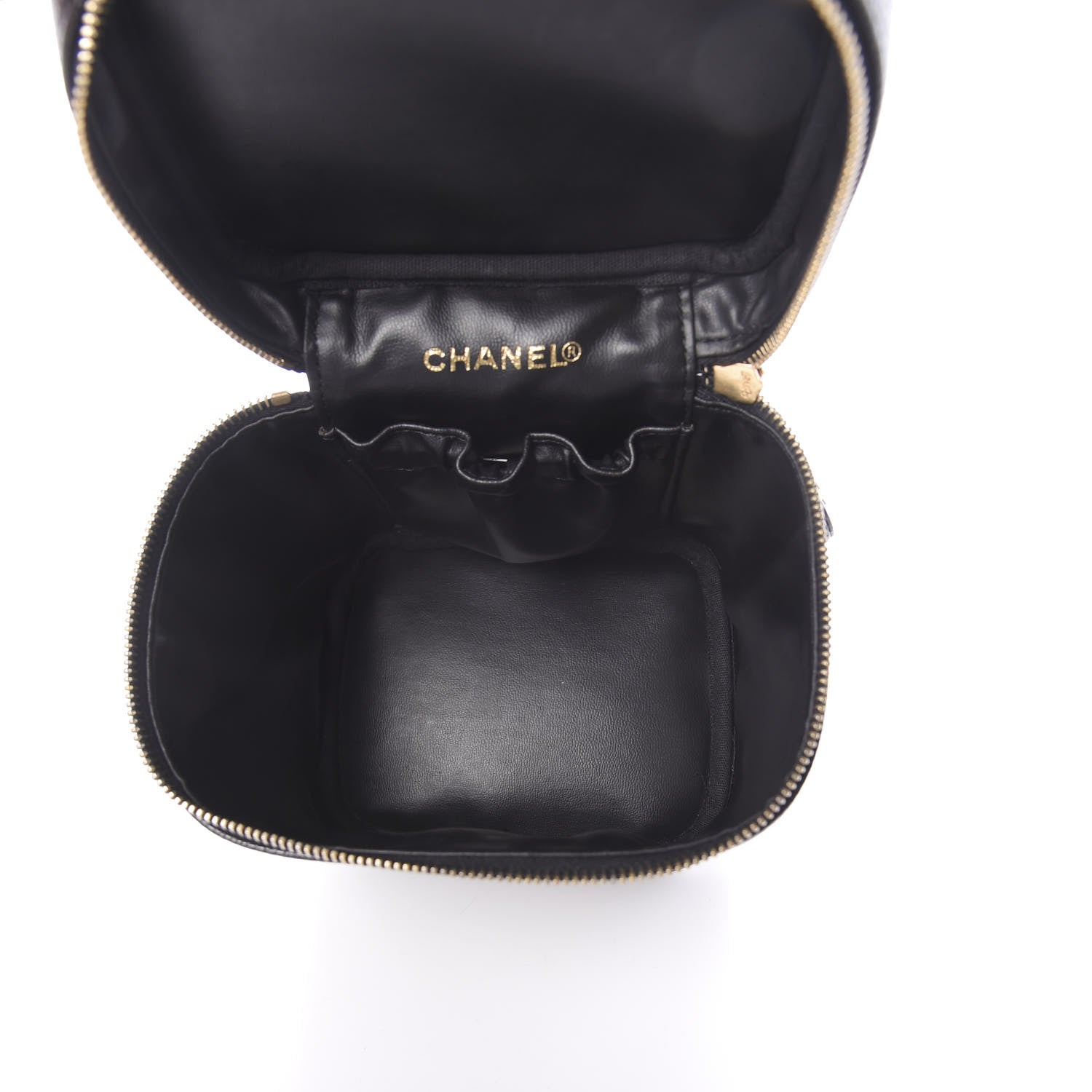 Chanel Caviar Vanity Cosmetic Case Black 5 of 8