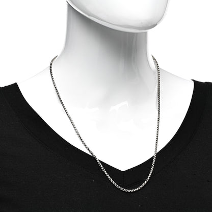 David Yurman Sterling Silver 2.7mm Small Box Chain Necklace 22" 2 of 4