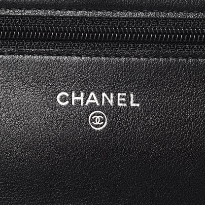 Chanel Caviar Timeless CC Wallet On Chain WOC Black 5 of 8