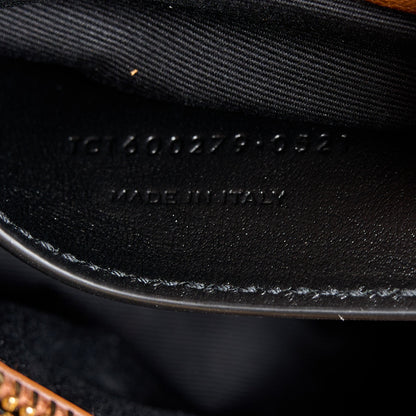 Saint Laurent Sheepskin Matelasse Chevron Monogram Medium College Bag Brick 8 of 11