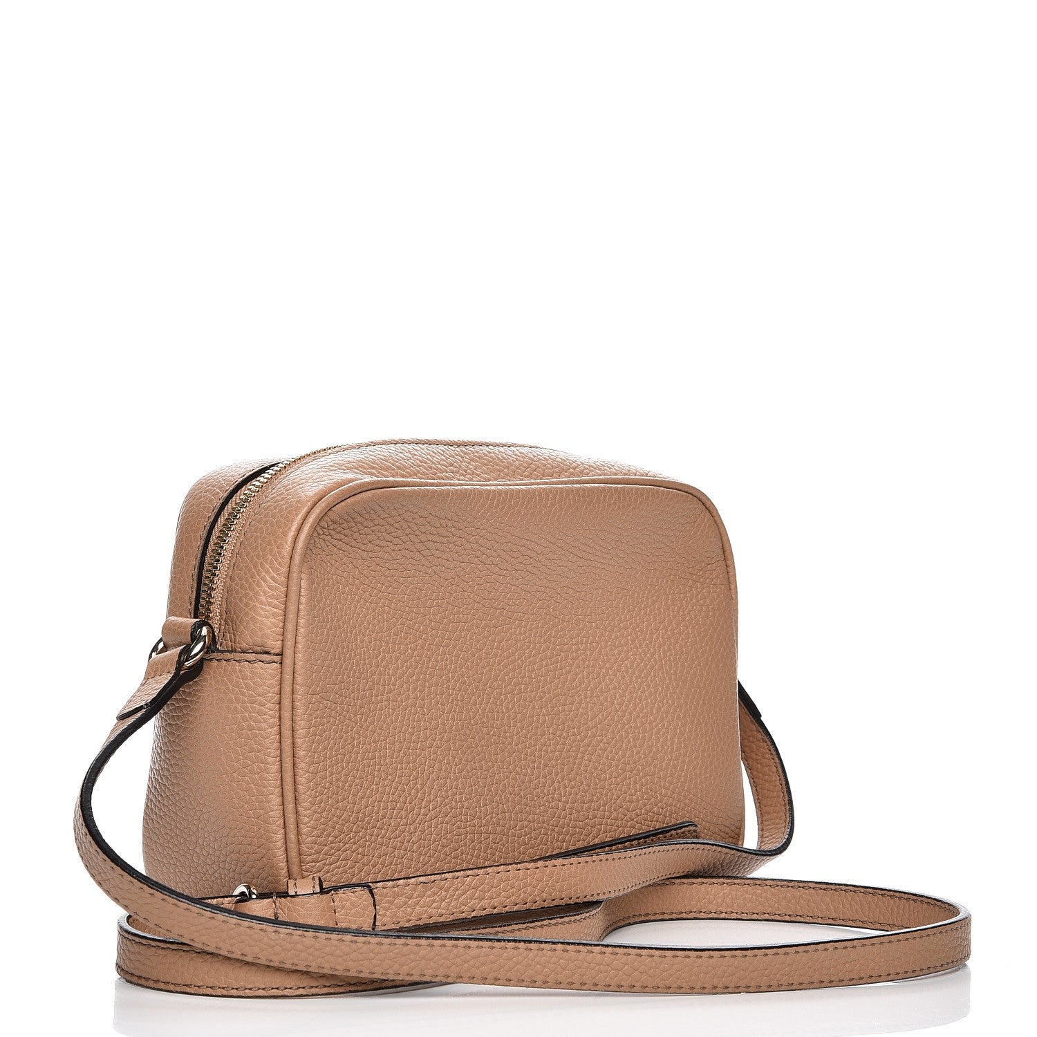 Gucci Pebbled Calfskin Small Soho Disco Bag Rose Beige 3 of 7