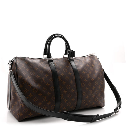Louis Vuitton Monogram Macassar Keepall Bandouliere 45 2 of 8