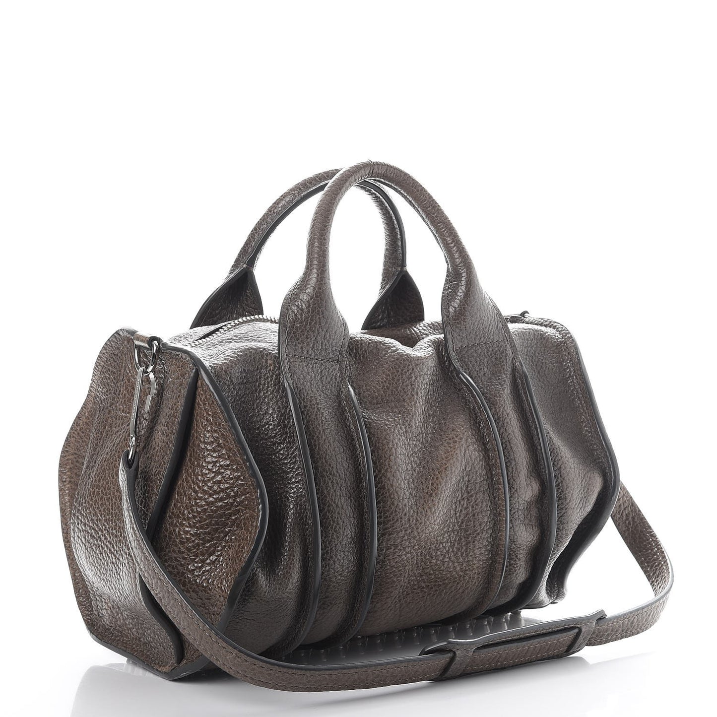 Pebbled Lambskin Inside Out Rocco Grey