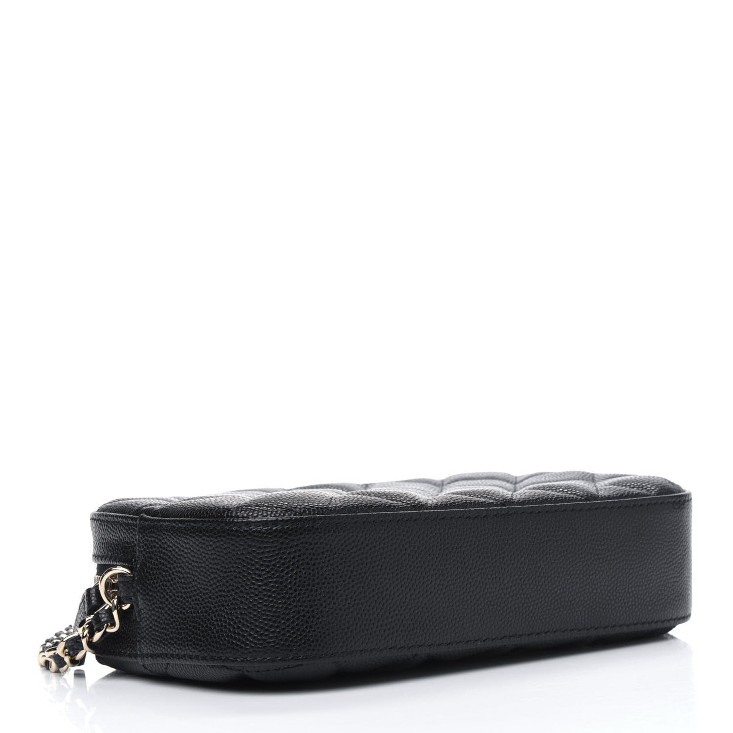 Caviar Quilted Vanity With Chain Black