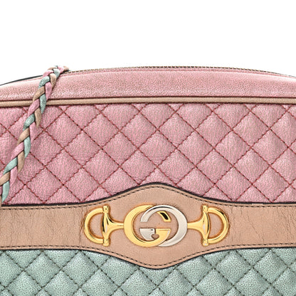 Gucci Laminated Nappa Trapuntata Small Zumi Shoulder Bag Rosa 8 of 12