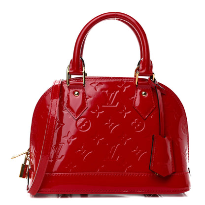 Louis Vuitton Vernis Alma BB Cherry 1 of 10
