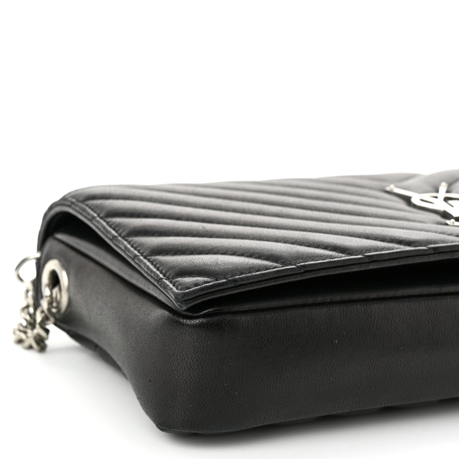 Saint Laurent Lambskin Matelasse Monogram Kate 99 Black 8 of 9