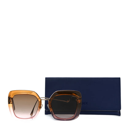 Fendi Square Sunglasses FF 0317/S Gold 7 of 7