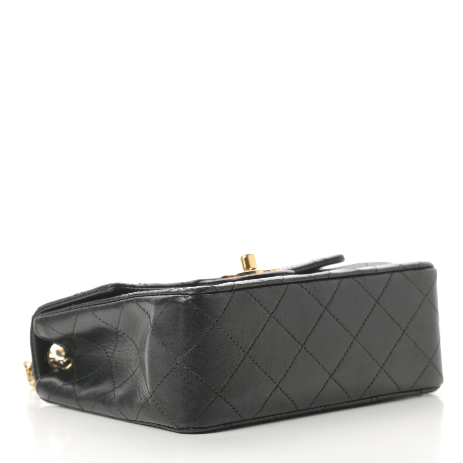 Chanel Lambskin Quilted Mini Square Flap Black 4 of 16