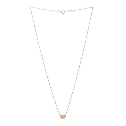 Tiffany 18K Rose Gold 9mm Elsa Peretti Bean Pendant Necklace 3 of 4