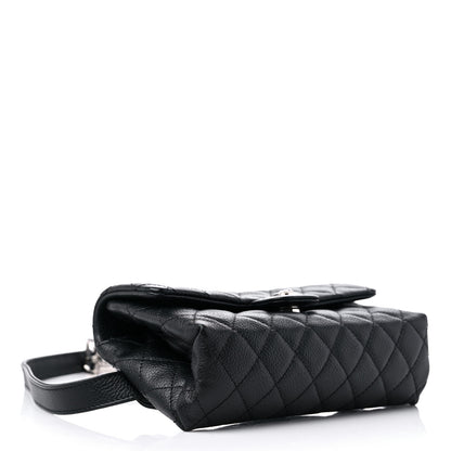 Chanel Grained Calfskin Quilted 2.55 Reissue Flap Belt Bag Clutch Black 4 of 11
