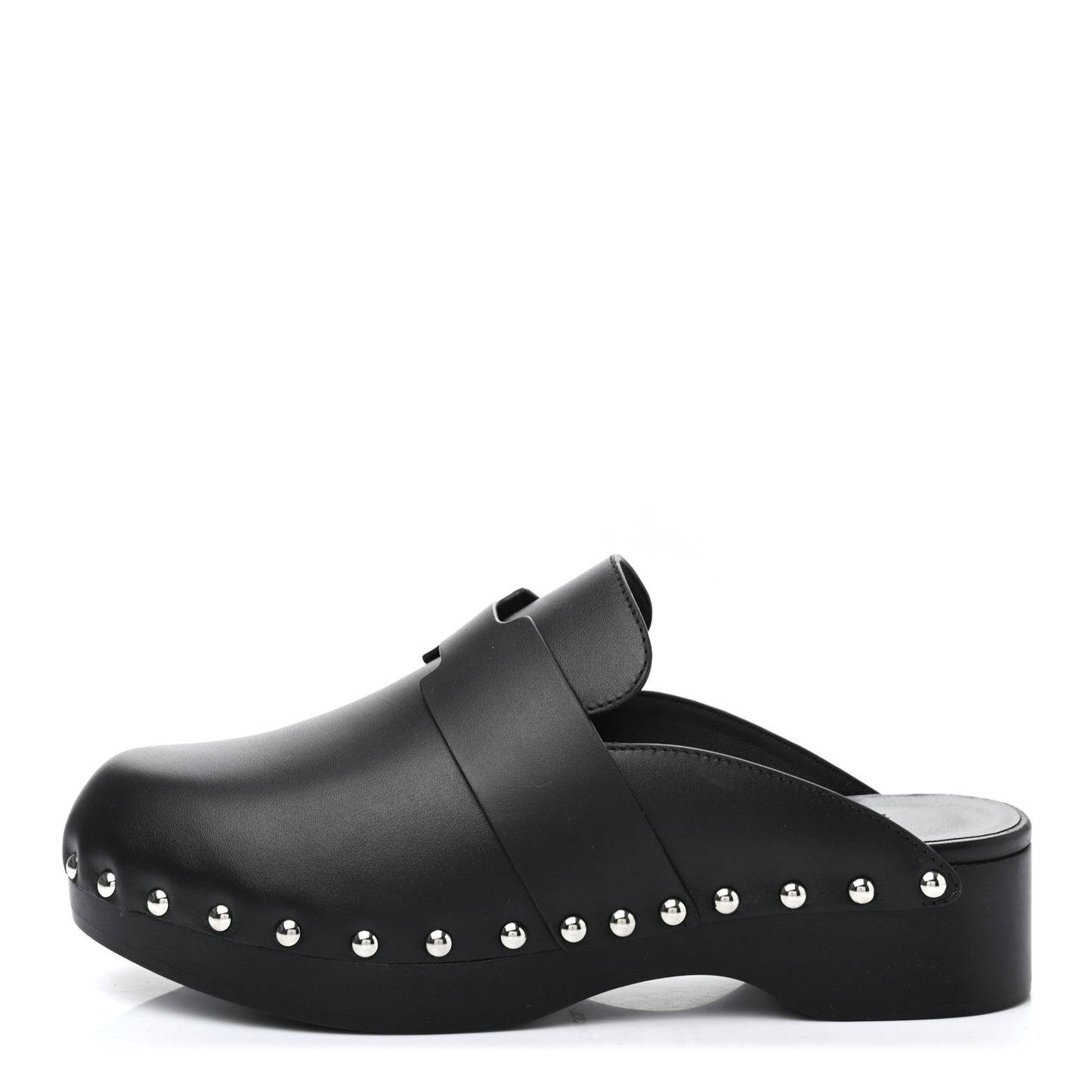 Calfskin Calya Mules 36 Black