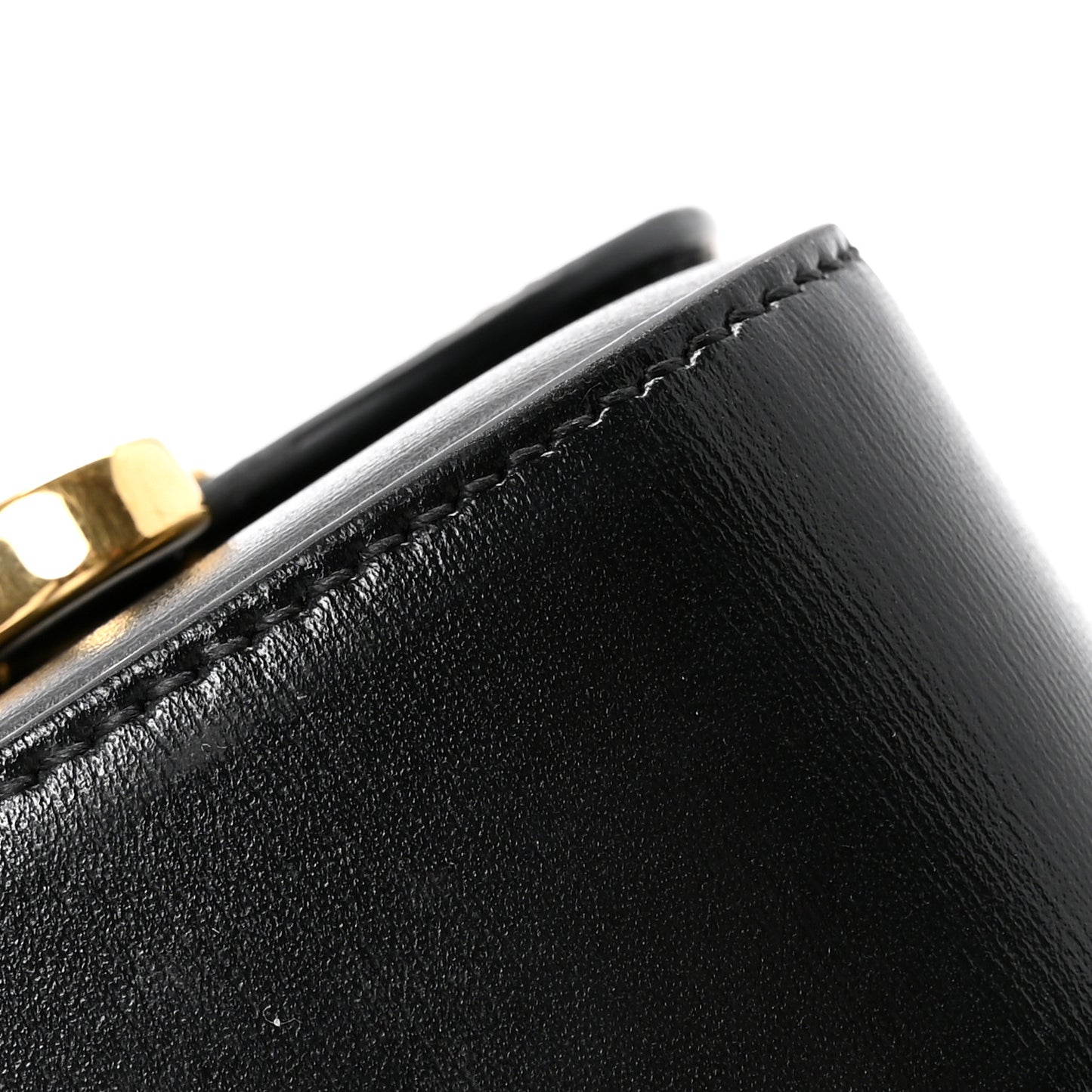 Shiny Calfskin Mini Claude Black