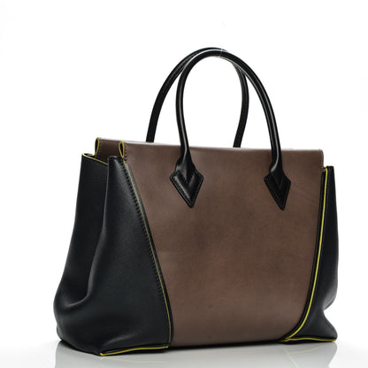 Louis Vuitton Veau Cachemire Cuir Orfevre Tote W PM Gris Neon 3 of 8