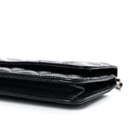 Chanel Caviar Quilted Wallet On Chain WOC Black 10 of 11