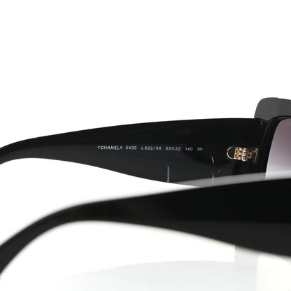 Chanel Acetate Rectangle Sunglasses 5435 Black 5 of 9