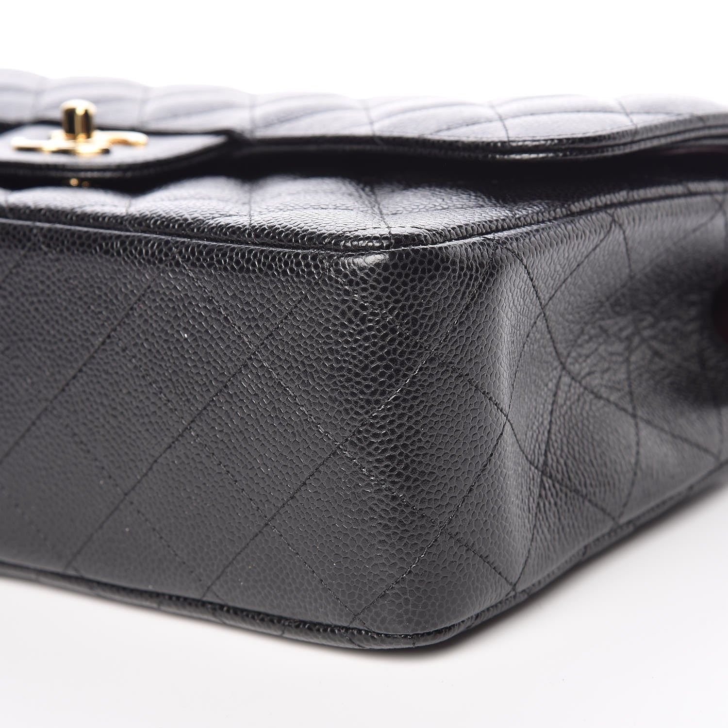 Chanel Caviar Quilted Jumbo Double Flap Black 6 of 10