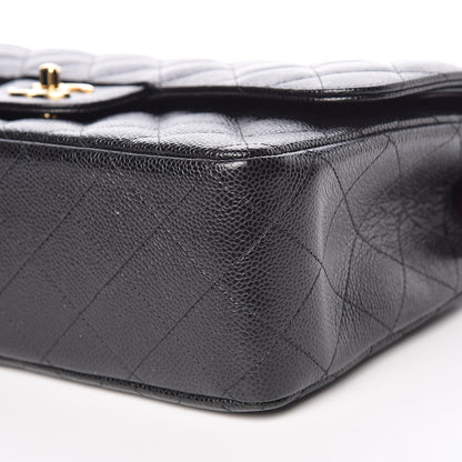 Chanel Caviar Quilted Jumbo Double Flap Black 6 of 10