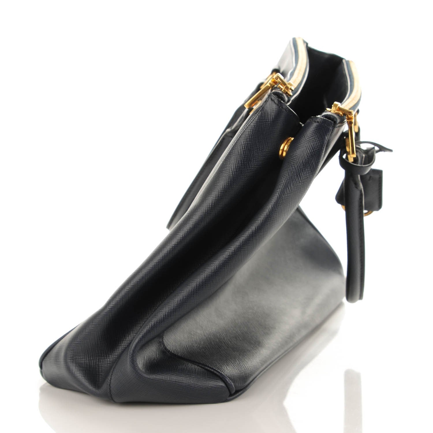Prada Saffiano Large Galleria Double Zip Tote Baltico 10 of 10