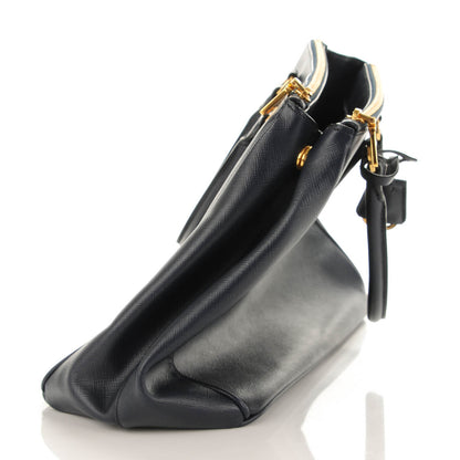 Prada Saffiano Large Galleria Double Zip Tote Baltico 10 of 10