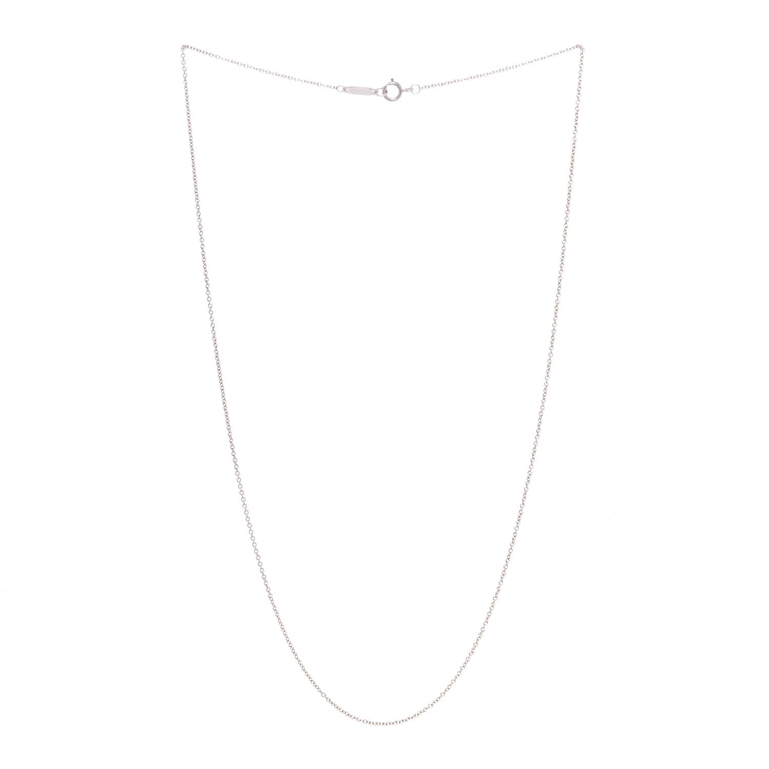 Tiffany Platinum Chain Necklace 18" 3 of 5