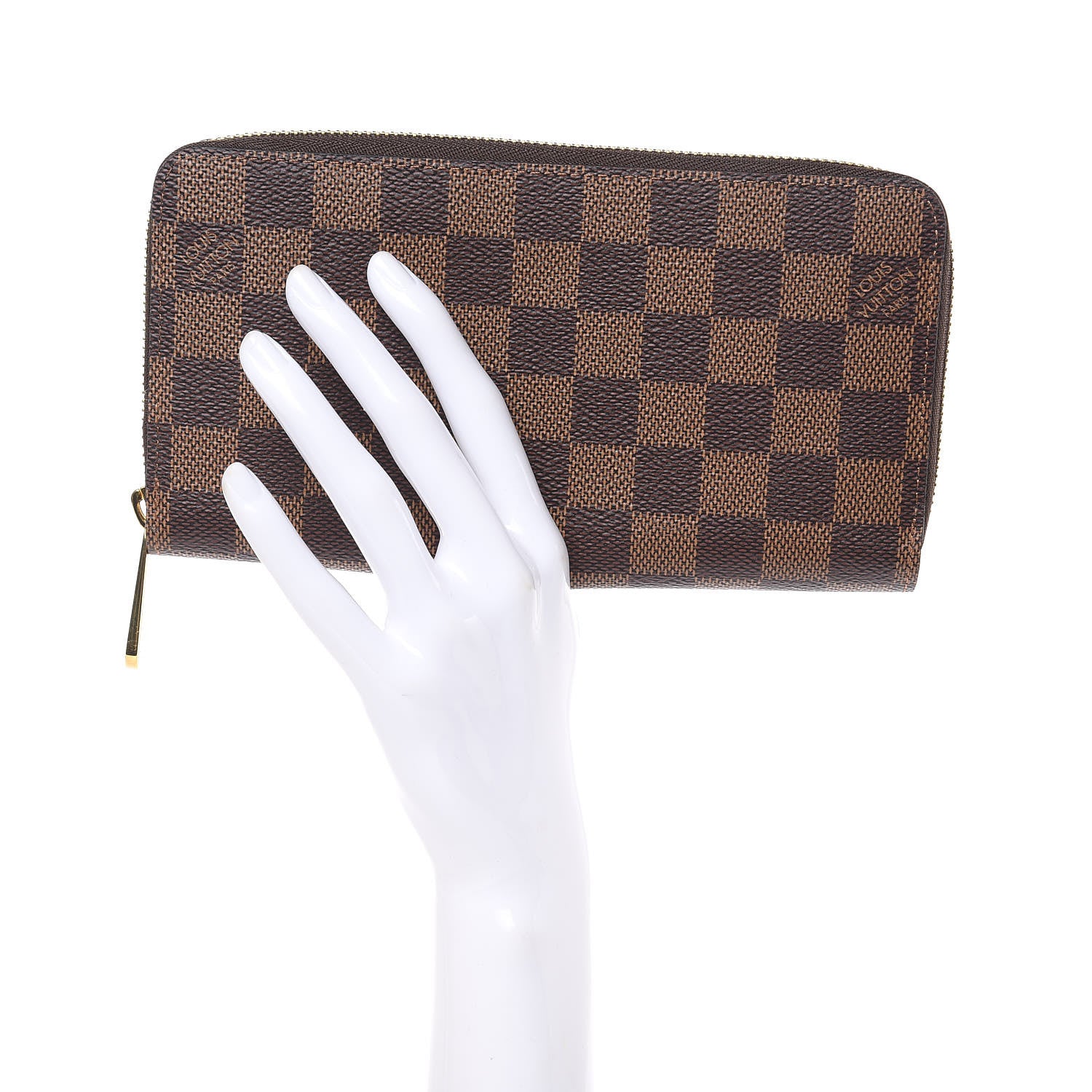 Louis Vuitton Damier Ebene Zippy Wallet 2 of 7