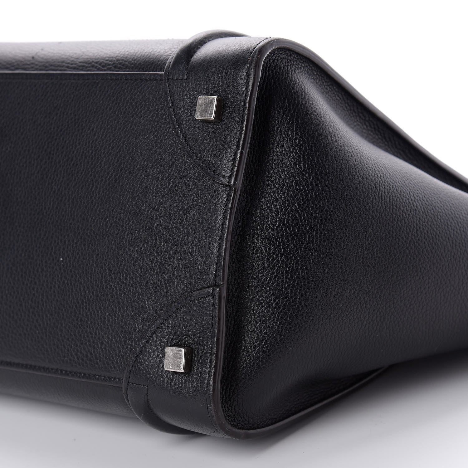 Celine Drummed Calfskin Mini Luggage Black 7 of 12