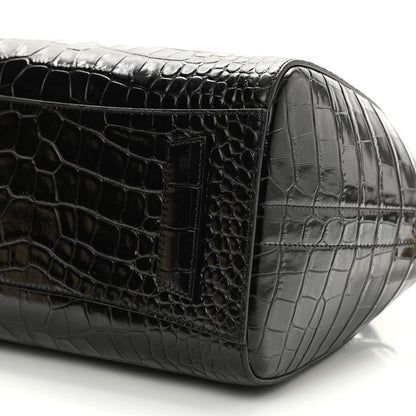 Givenchy Calfskin Crocodile Embossed Small Antigona Black 9 of 9