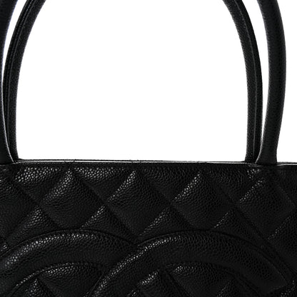 Chanel Caviar Quilted Medallion Tote Black 7 of 9