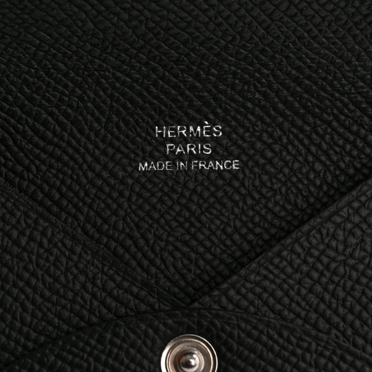 Hermes Epsom Calvi Card Case Black 6 of 8