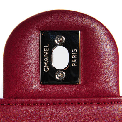 Chanel Patent Quilted Large Coco Shine Flap Burgundy 6 of 8