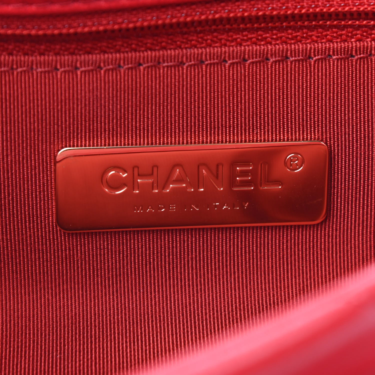 Chanel Goatskin Quilted Medium Chanel 19 Flap Red 5 of 9