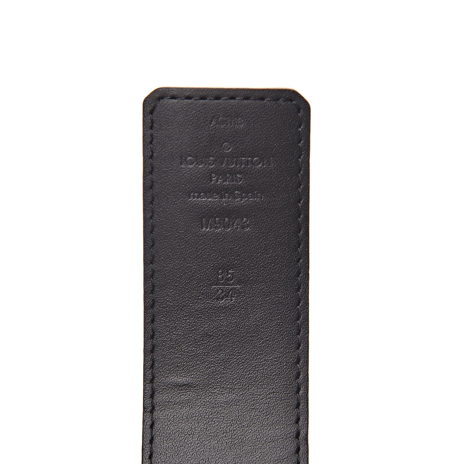 Louis Vuitton Monogram Eclipse Taigarama 40mm LV Initiales Reversible Belt 85 34 Black 4 of 8