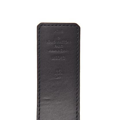 Louis Vuitton Monogram Eclipse Taigarama 40mm LV Initiales Reversible Belt 85 34 Black 4 of 8