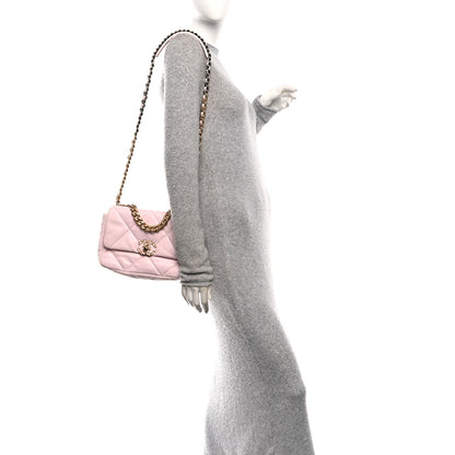 Chanel Lambskin Quilted Medium Chanel 19 Flap Light Pink 2 of 10