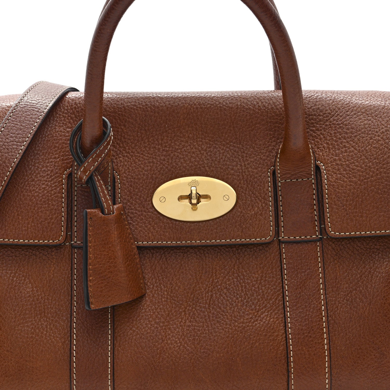 Mulberry Classic Grain Small Bayswater Satchel Oak 7 of 9