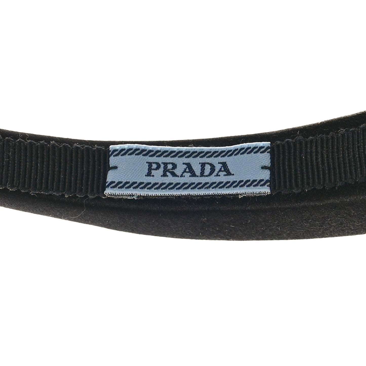 Satin Bow Headband Black