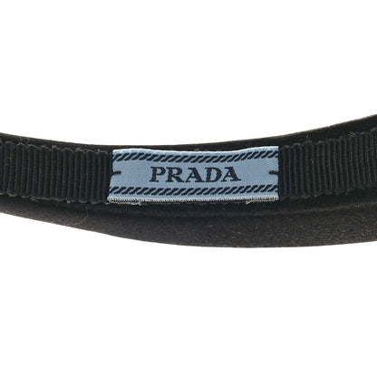 Prada Satin Bow Headband Black 4 of 5