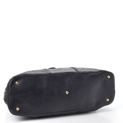 Saint Laurent Calfskin Oversized Muse Dark Purple 3 of 10