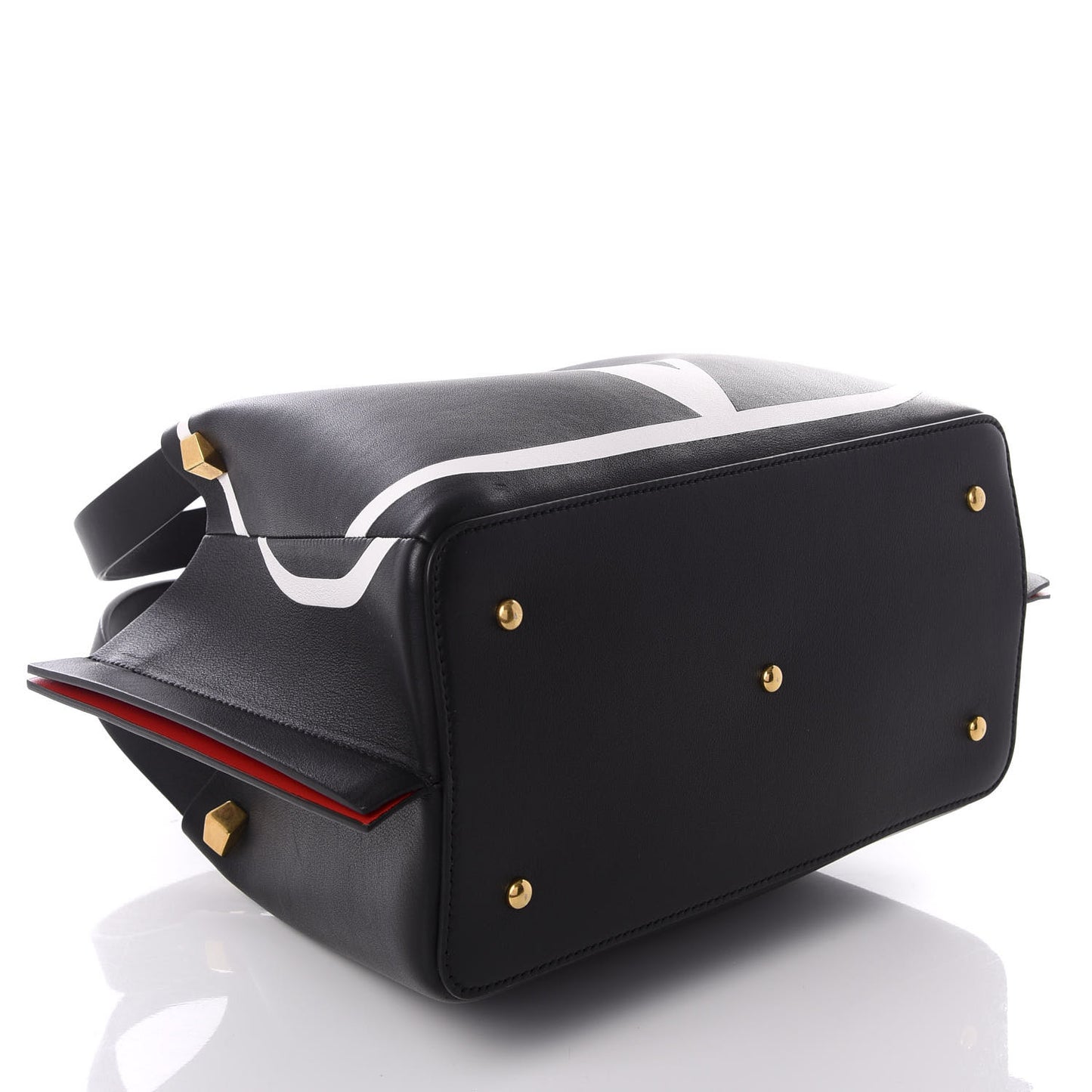 Nappa VLogo Small Escape Tote Black