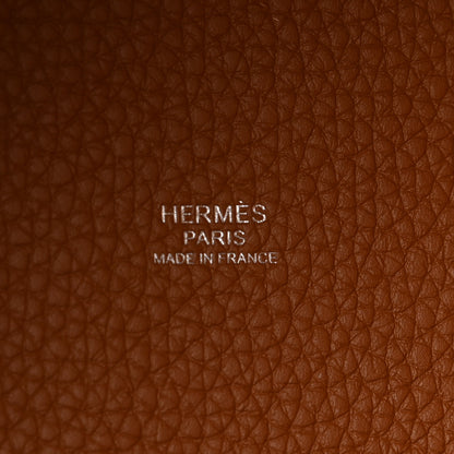 Hermes Taurillon Clemence Picotin Lock 22 MM Gold 6 of 11