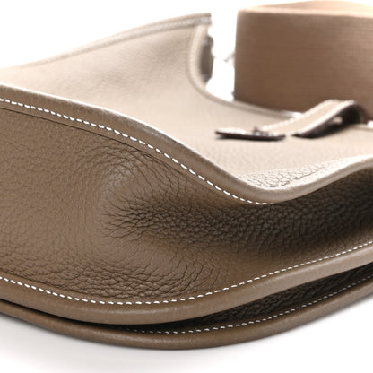 Hermes Taurillon Clemence Evelyne III PM Etoupe 9 of 9