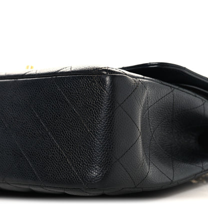 Chanel Caviar Quilted Jumbo Double Flap Black 10 of 10