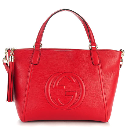 Gucci Cellarius Calfskin Small Soho Top Handle Bag Tobasco 1 of 7