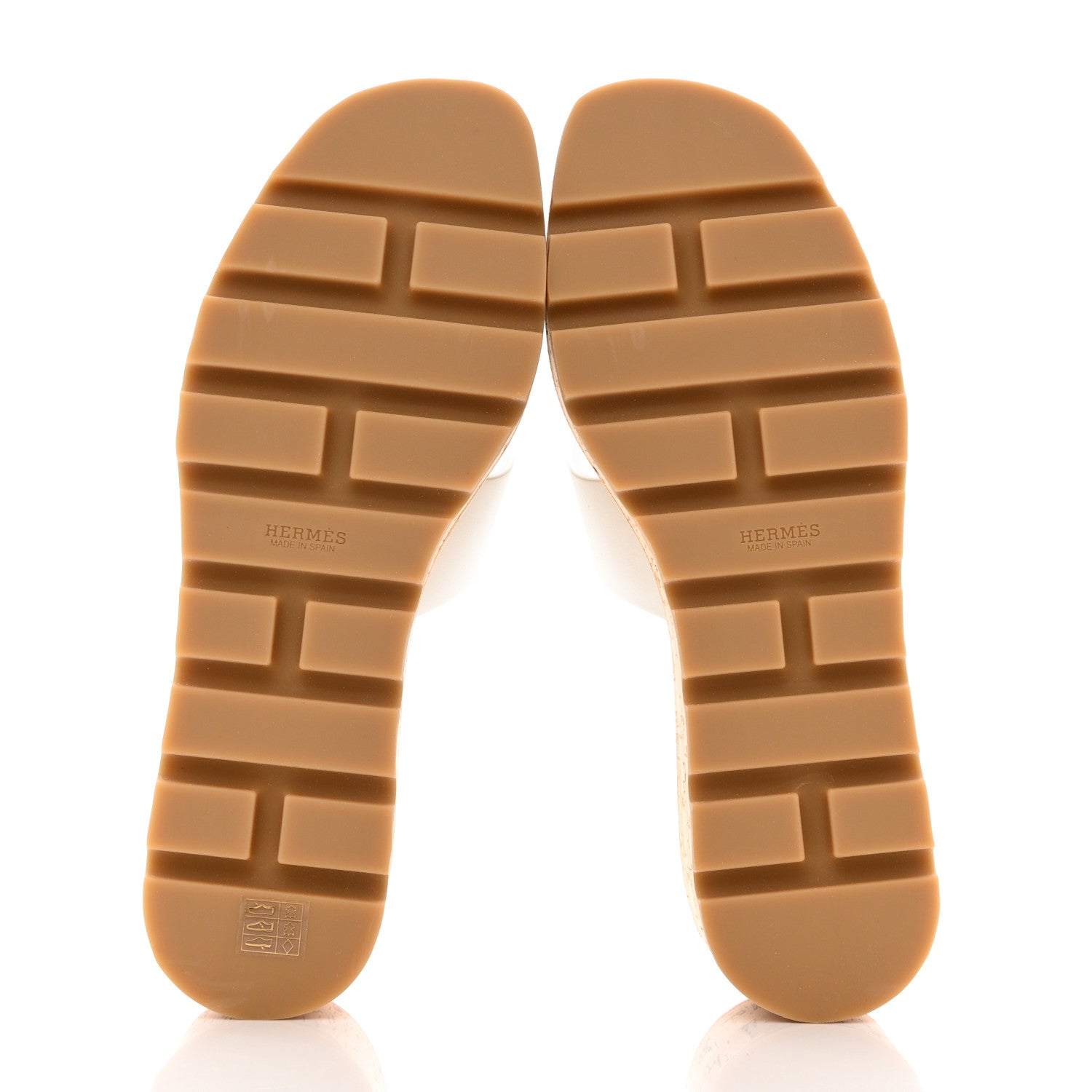 Hermes Calfskin Cork Eze 30 Sandals 40 White 5 of 9