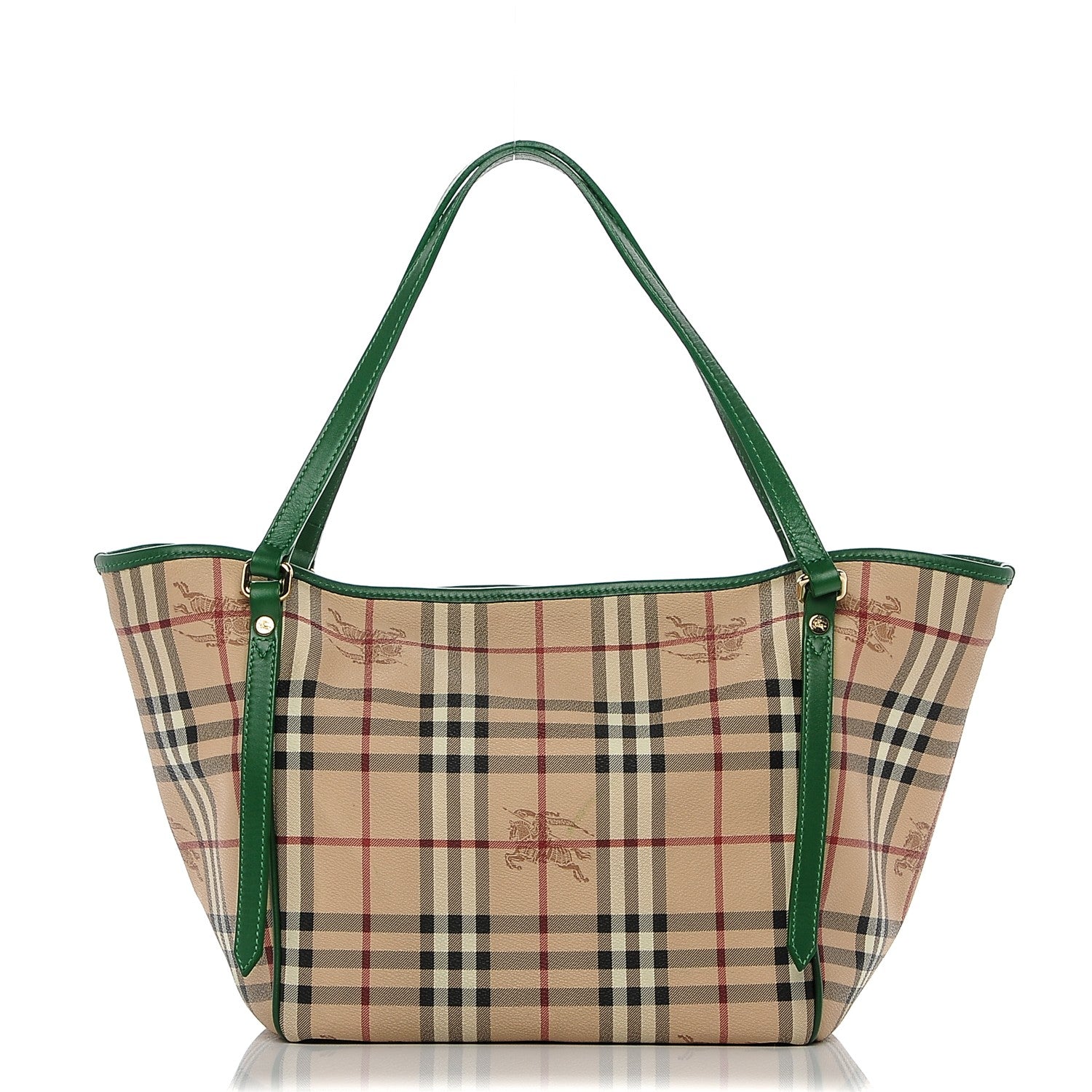 Burberry Haymarket Check Small Canterbury Tote Pine 1 of 8