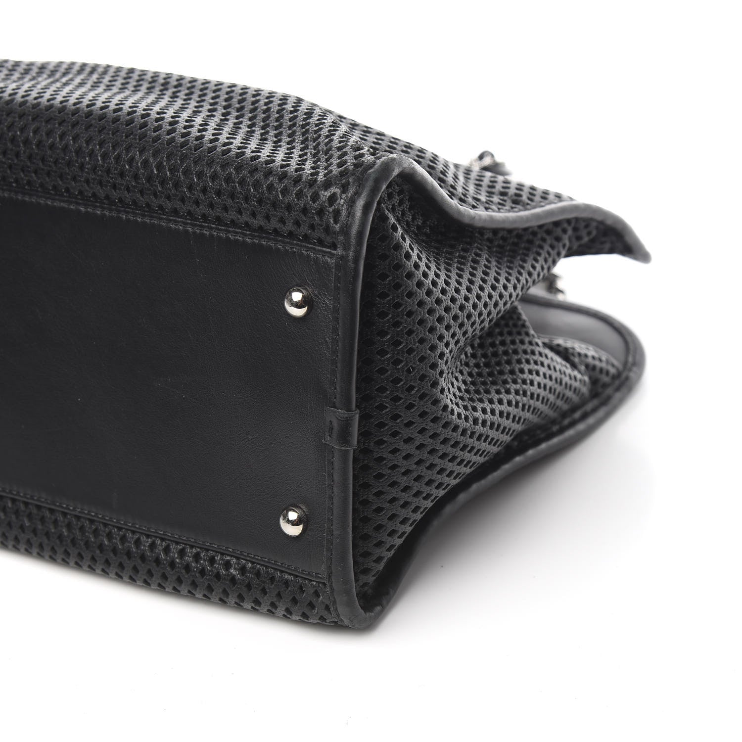 Chanel Calfskin Perforated Up In The Air Tote Black 9 of 10