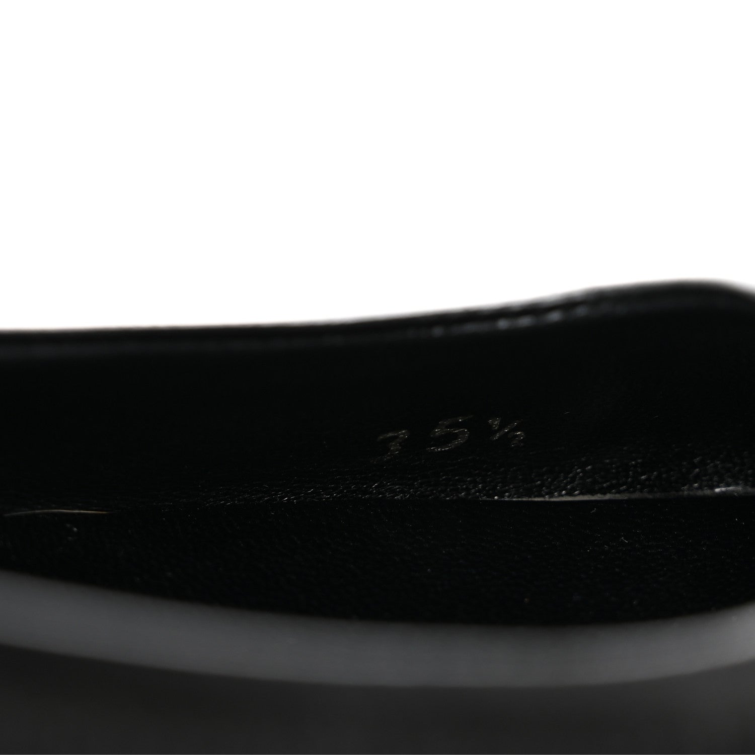 Prada Nappa Metallic Square Toe Ballerina Flats 35.5 Black 8 of 11